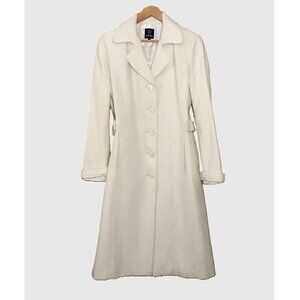 Vintage Textured Full Length Winter Coat - Size 7